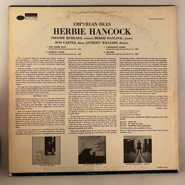 Used Vinyl Herbie Hancock – Empyrean Isles LP USED VG++/VG 1966 Pressing J070524-21