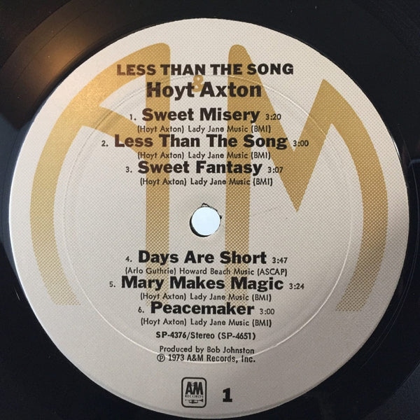 Used Vinyl Hoyt Axton - Less Than the Song LP NM-NM USED 7255