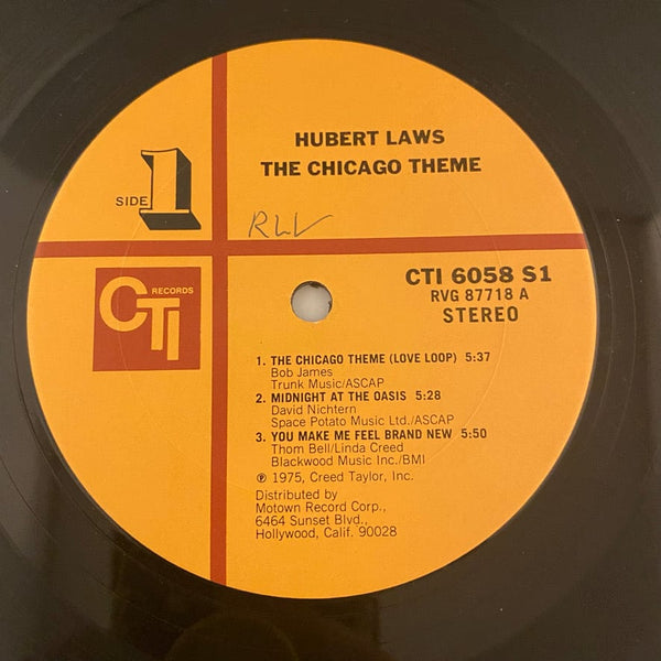 Used Vinyl Hubert Laws - The Chicago Theme LP USED VG++/VG+ J081522-09