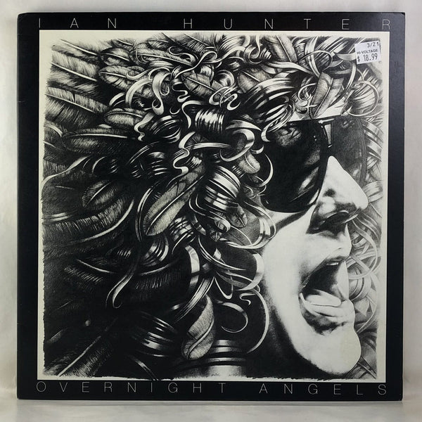 Used Vinyl Ian Hunter - Overnight Angels LP UK Pressing NM-VG++ USED V2 11468