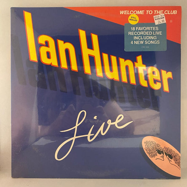 Used Vinyl Ian Hunter – Welcome To The Club - Live 2LP USED NOS STILL SEALED 1980 Pressing J081524-10