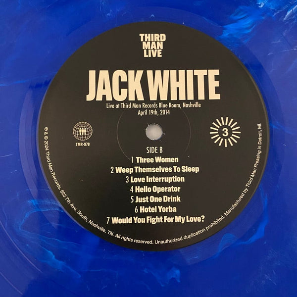 Used Vinyl Jack White / Witch / Dinosaur Jr. / Mudhoney - Third Man Live 3LP+7" Box Set Used NM/NM Blue/White Vinyl - Third Man Vault J071424-12