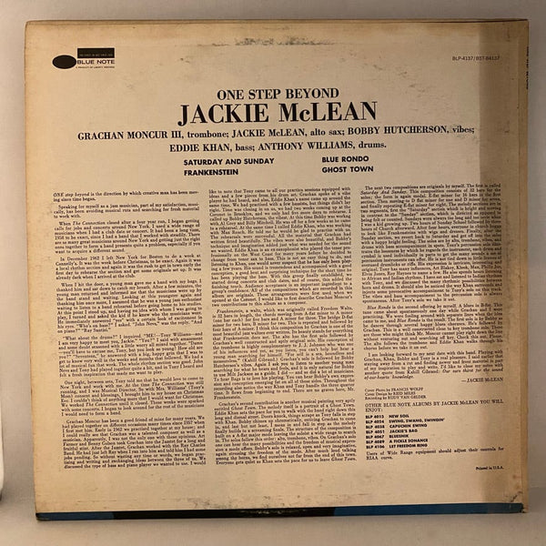Used Vinyl Jackie McLean – One Step Beyond LP USED NM/VG 1973 Pressing J082424-03