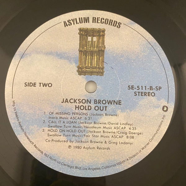 Used Vinyl Jackson Browne - Hold Out LP USED NM/VG++ J081922-16