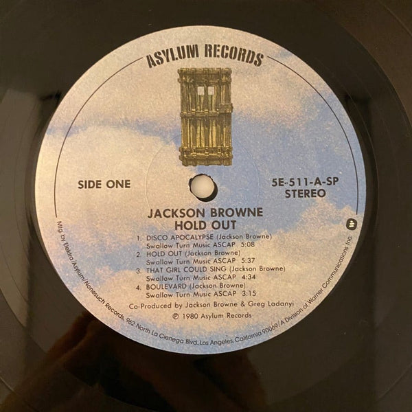 Used Vinyl Jackson Browne – Hold Out LP USED NM/VG+ J091123-09