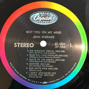 Used Vinyl Jean Shepard - Got You On My Mind LP VG++/VG++ USED 14250