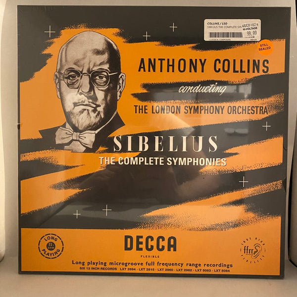 Used Vinyl Jean Sibelius, Anthony Collins Conducting The London Symphony Orchestra – The Complete Symphonies 6LP Box Set USED NOS STILL SEALED Numbered J101424-09