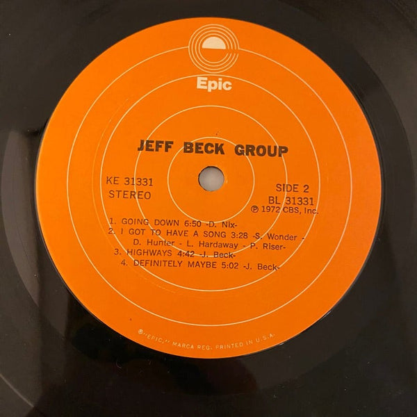 Used Vinyl Jeff Beck Group – Jeff Beck Group LP USED VG++/VG J102923-14