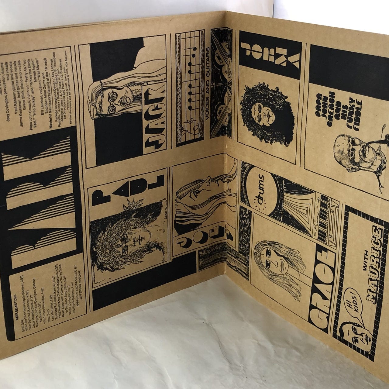 THE NEWSPAPER 魚雷 デモアルバム Jefferson Airplane - Bark LP Paper Bag Sleeve VG++-NM USED – Hi
