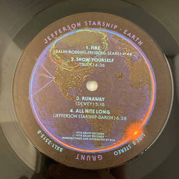 Used Vinyl Jefferson Starship – Earth LP USED VG++/VG J112022-18