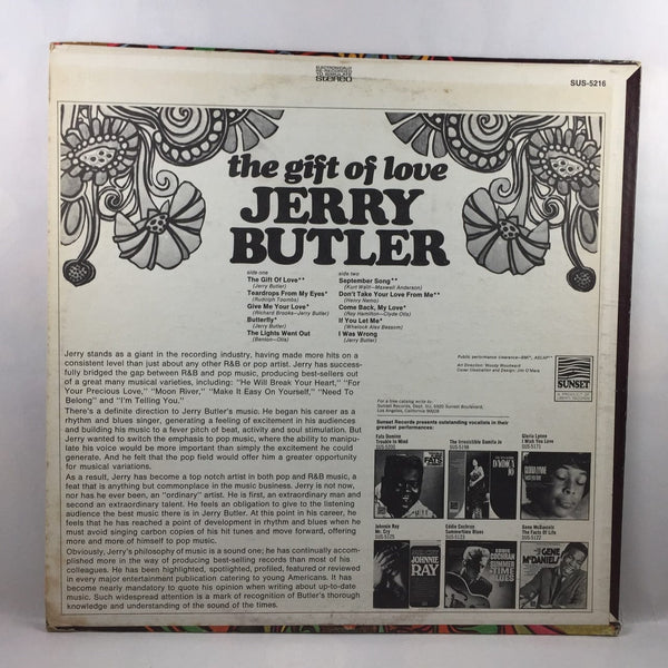 Used Vinyl Jerry Butler - The Gift of Love LP VG++-VG USED 5460