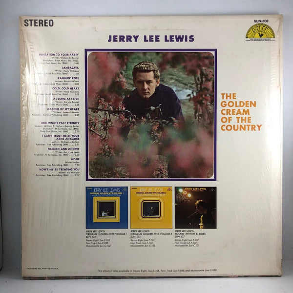 Used Vinyl Jerry Lee Lewis - The Golden Cream of Country LP VG++/VG++ USED I022622-009
