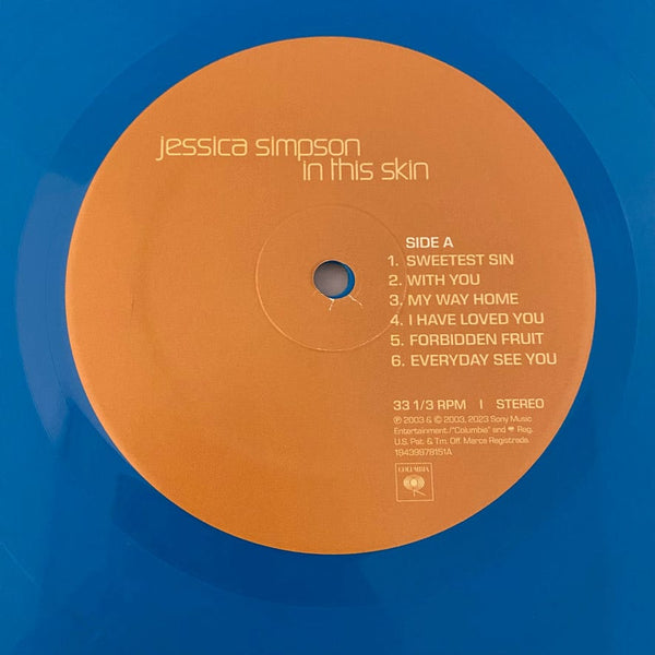 Used Vinyl Jessica Simpson – In This Skin LP USED NM/NM Blue Vinyl - NO 7" J072524-02
