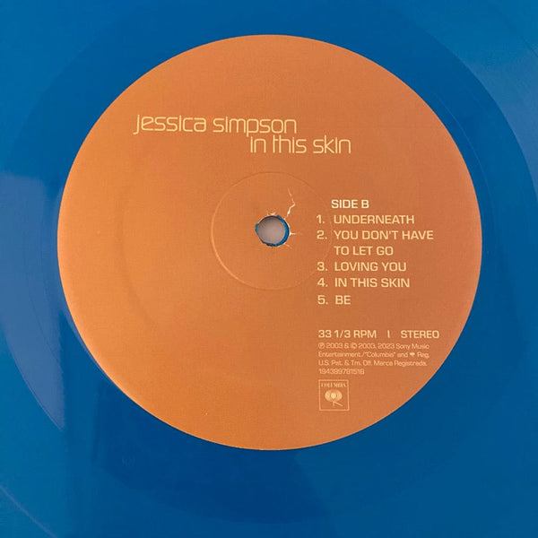 Used Vinyl Jessica Simpson – In This Skin LP USED NM/NM Blue Vinyl - NO 7" J072524-02