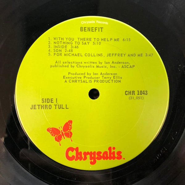 Used Vinyl Jethro Tull - Benefit LP VG+/VG USED 021122-004