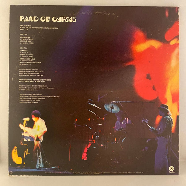 Used Vinyl Jimi Hendrix – Band Of Gypsys LP USED VG++/VG+ 1971 Pressing J070724-09
