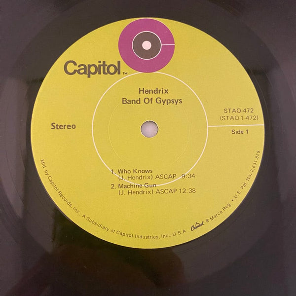 Used Vinyl Jimi Hendrix – Band Of Gypsys LP USED VG++/VG+ 1971 Pressing J070724-09