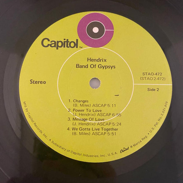 Used Vinyl Jimi Hendrix – Band Of Gypsys LP USED VG++/VG+ 1971 Pressing J070724-09