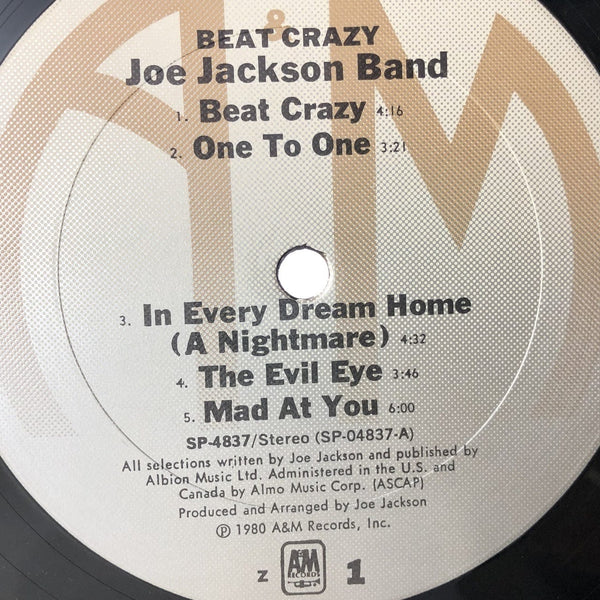 Used Vinyl Joe Jackson - Beat Crazy LP VG++-VG+ USED 11362