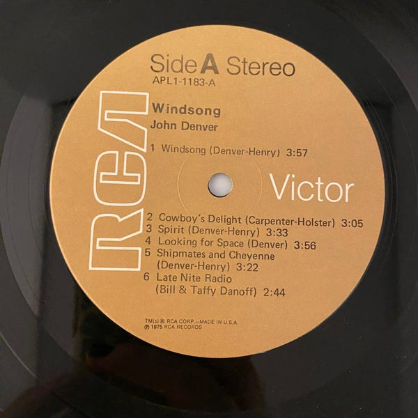Used Vinyl John Denver – Windsong LP USED VG++/VG J091523-03