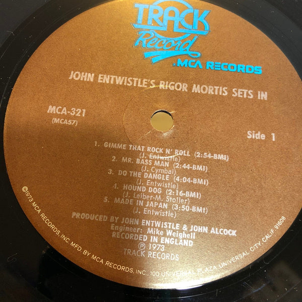 Used Vinyl John Entwistle - Rigor Mortis Sets In LP UK Import VG++/VG++ USED 13634