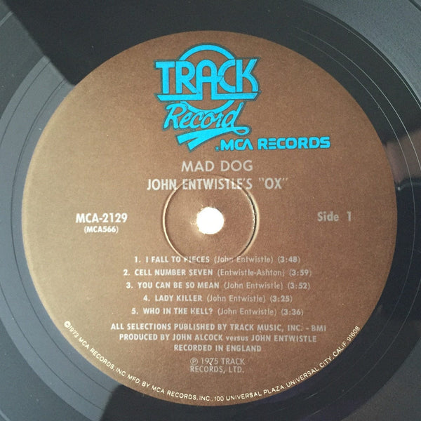 Used Vinyl John Entwistle's Ox - Mad Dog LP NM-NM USED 7881