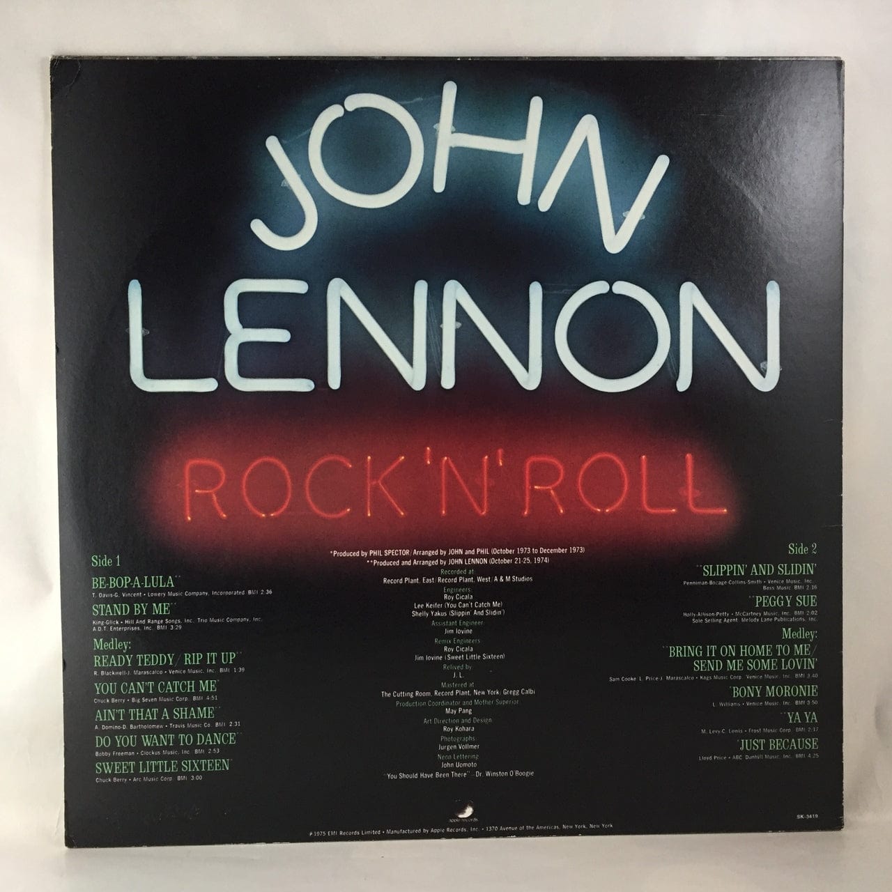 John Lennon - Rock N' Roll LP NM-NM USED – Hi-Voltage Records