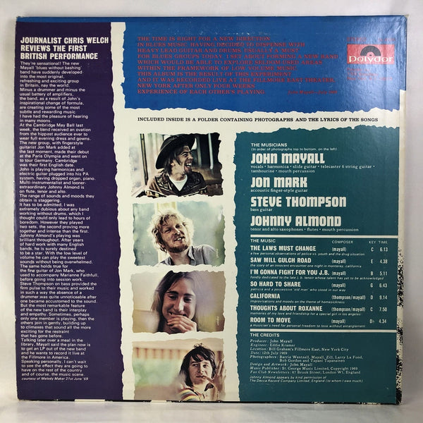 Used Vinyl John Mayall - The Turning Point LP VG++-VG++ USED 9967