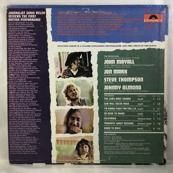 Used Vinyl John Mayall - The Turning Point LP VG+-VG USED V2 11786