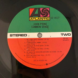 Used Vinyl John Prine – Common Sense LP USED VG+/VG J022624-04
