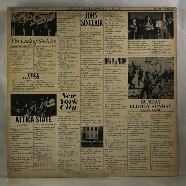 Used Vinyl John & Yoko - Plastic Ono Band - Some Time in New York City 2LP VG+-G USED 13245