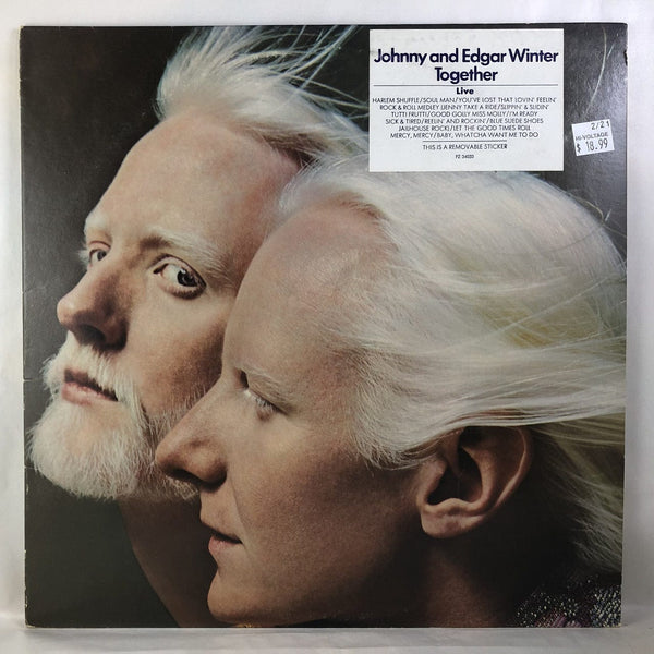 Used Vinyl Johnny and Edgar Winter - Together: Live LP NM-VG++ USED V2 10744