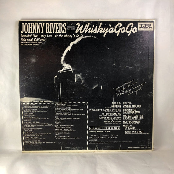 Used Vinyl Johnny Rivers - At The Whiskey-A-Go-Go LP VG+-VG USED 9159