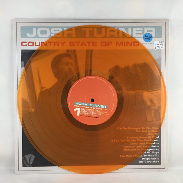 Used Vinyl Josh Turner - Country State of Mind LP Orange Vinyl NM-NM USED V2 6856
