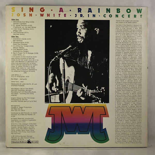 Used Vinyl Josh White Jr. - Sing A Rainbow LP NM-VG++ USED 11459