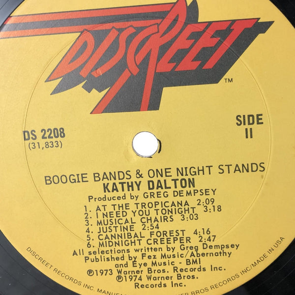 Used Vinyl Kathy Dalton - Boogie Bands & One Night Stands LP VG++-VG++ USED 11475