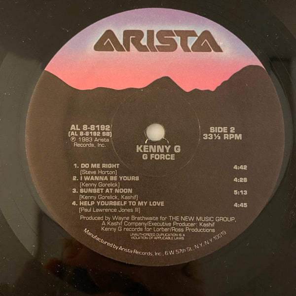 Used Vinyl Kenny G – G Force LP USED VG++/VG+ J122922-13