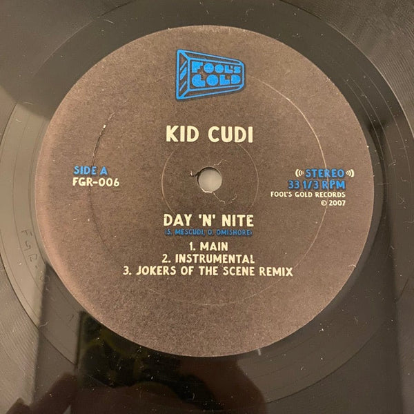 Used Vinyl Kid Cudi – Day 'N' Nite 12" USED VG+/VG+ 2008 Pressing J121423-05