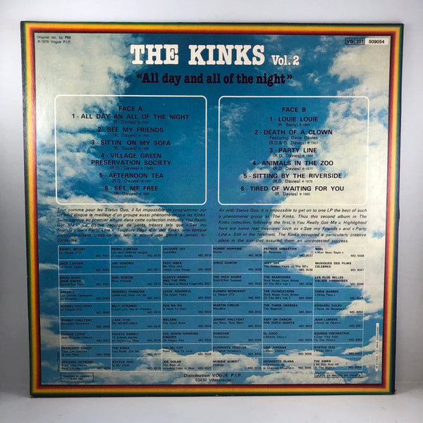 Used Vinyl Kinks - All Day and All of the Night (Vol. 2) LP G/VG++ French Import USED I031122-009