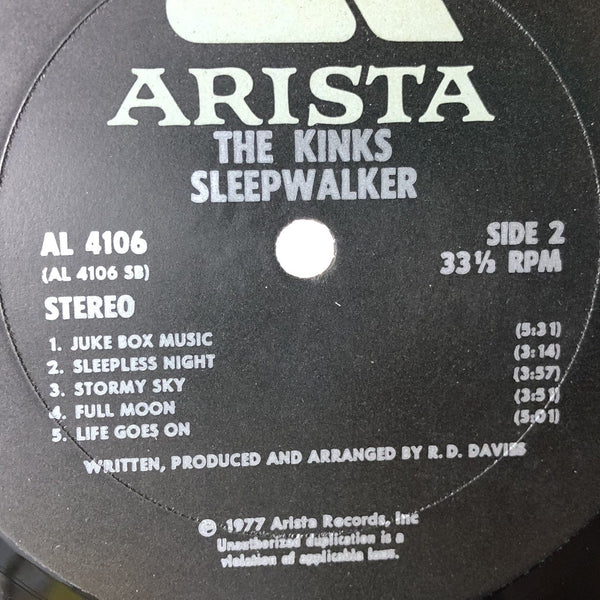 Used Vinyl Kinks - Sleepwalker LP Shrink VG++-NM USED V2 11811