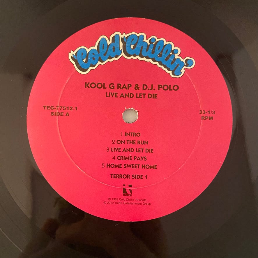 Kool G. Rap & D.J. Polo – Live And Let Die 2LP USED VG++/NM