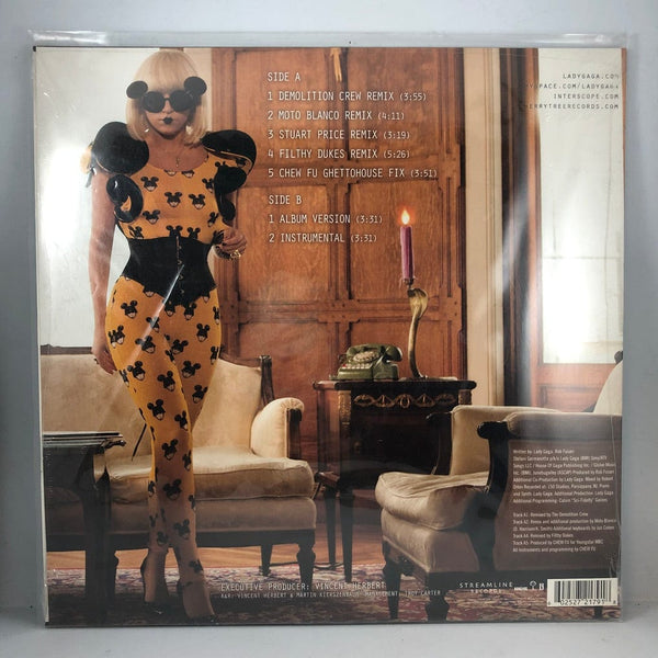 Used Vinyl Lady Gaga - Paparazzi - The Remixes 12" Single SEALED NOS USED I030522-036