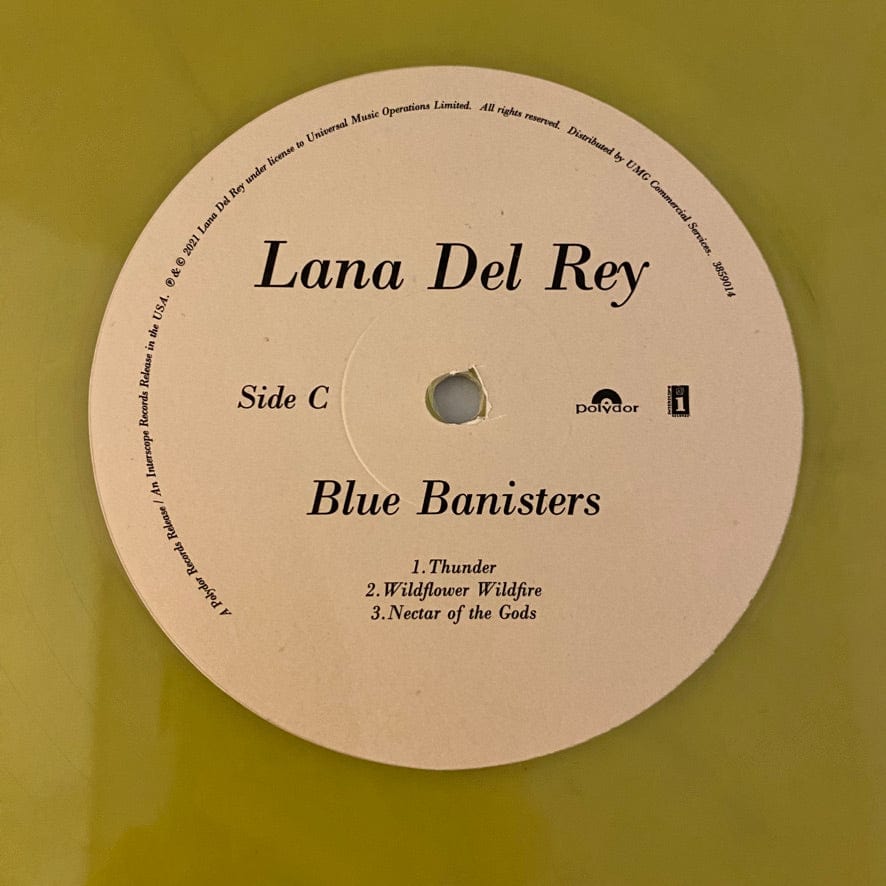 Lana retailer Del Rey – Blue Banisters (2 LP, Transparent White Vinyl) - Sealed