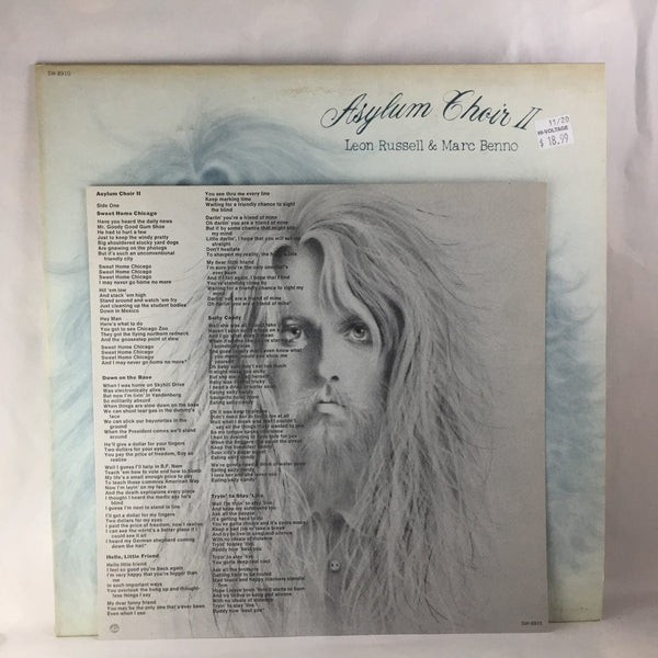 Used Vinyl Leon Russell & Marc Benno - Asylum Choir II LP NM-NM USED 8208