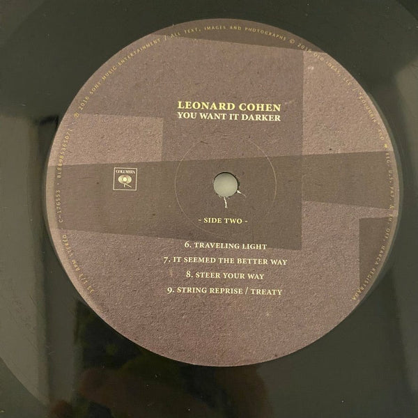 Used Vinyl Leonard Cohen – You Want It Darker LP USED VG++/NM J101623-22