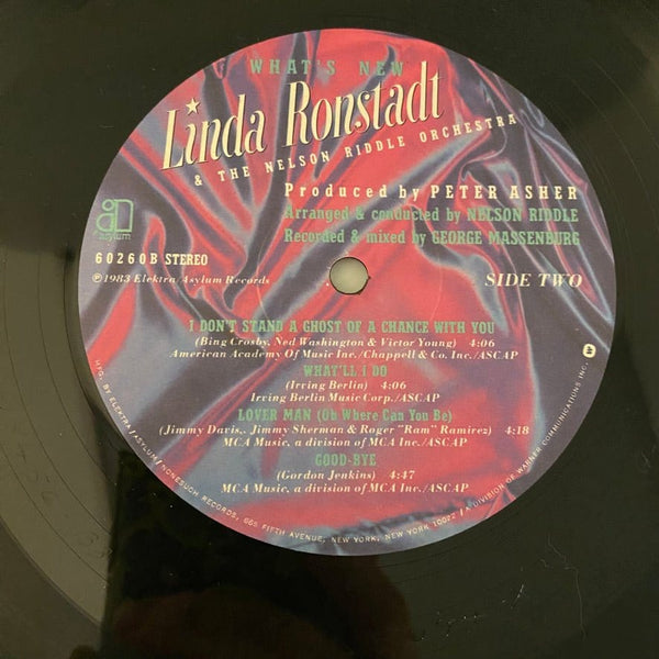 Used Vinyl Linda Ronstadt & The Nelson Riddle Orchestra – What's New LP USED NM/VG+ J103023-07