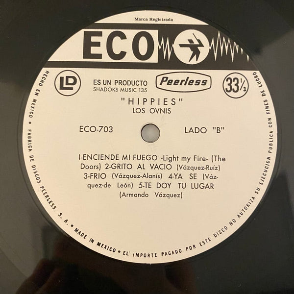 Used Vinyl Los Ovnis – Hippies LP USED VG++/NM 2011 Reissue J040323-11