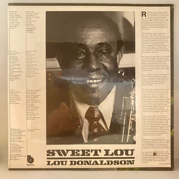 Used Vinyl Lou Donaldson – Sweet Lou LP USED NOS STILL SEALED VG Sleeve J092123-14