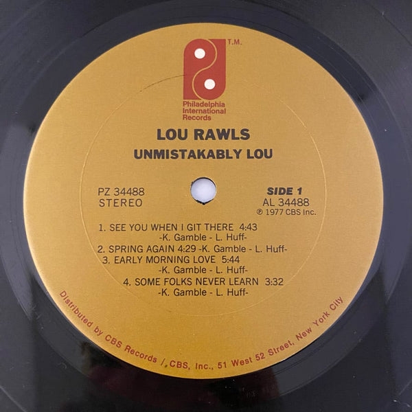 Used Vinyl Lou Rawls – Unmistakably Lou LP USED NM/NM J103022-09