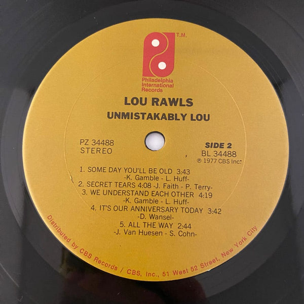 Used Vinyl Lou Rawls – Unmistakably Lou LP USED NM/NM J103022-09